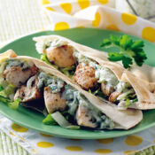 Pita au poulet à la grecque