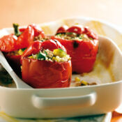 Poivrons rouges farcis