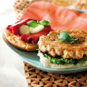 Croque-burger à la dinde et au pimentón