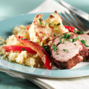 Porc et légumes à la créole sur couscous