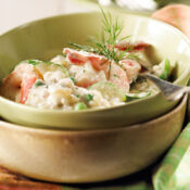 Risotto crémeux aux crevettes